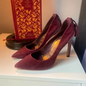 Ted Baker London | Burgundy Semaraa Leather Stiletto Heel